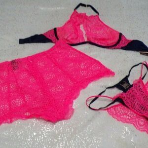 Victoria's Secret High Neck Bra-Shortie-Cheekini  629